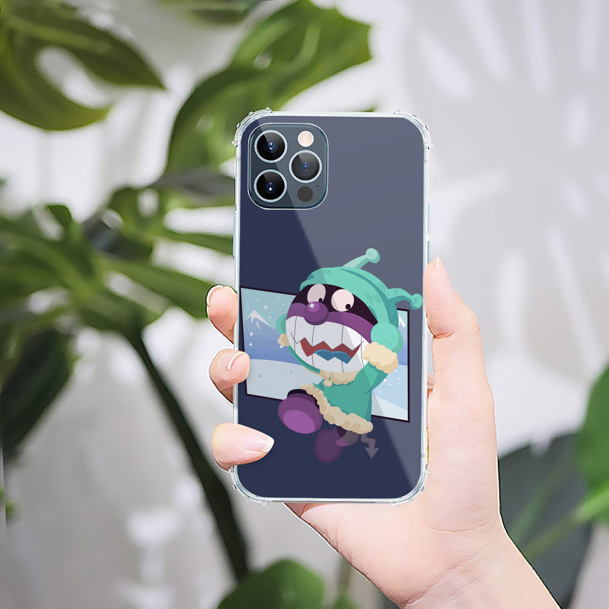 （画像用） アンパンマン Anpanman 【iPhone 12シリーズ対応】透明スマホケース（クリアソフトケース）